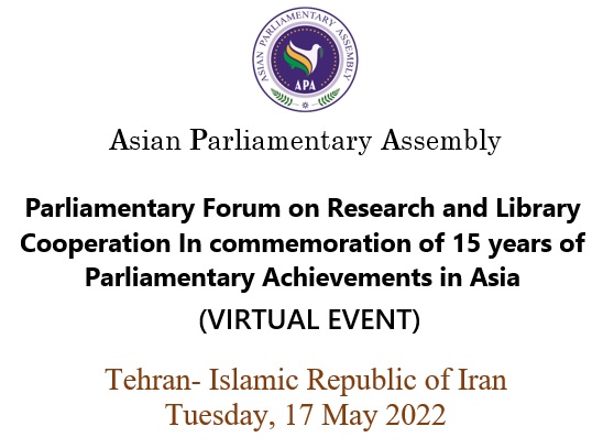 Parliamentary Forum on Research and Library Cooperation In commemoration of 15 years of Parliamentary Achievements in Asia